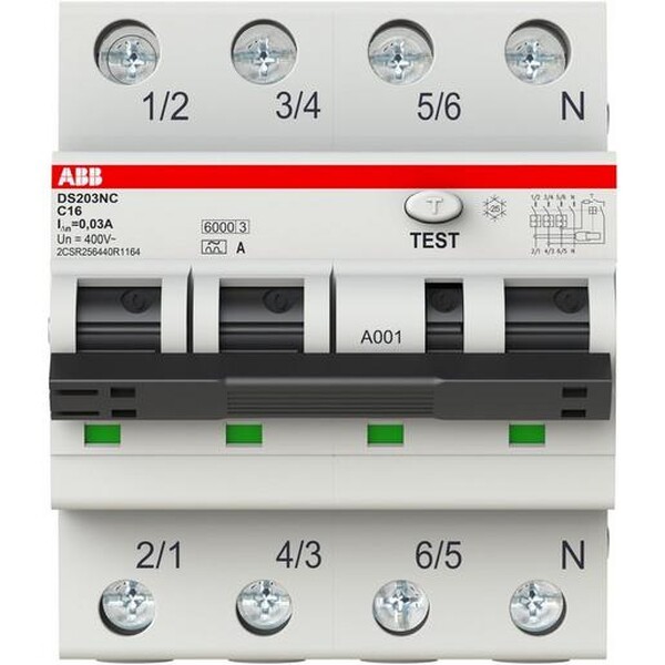 Abb Fi/ls 3n Ds203x A-c16/0,03 Apr (ds203nc C16 Apr30)
