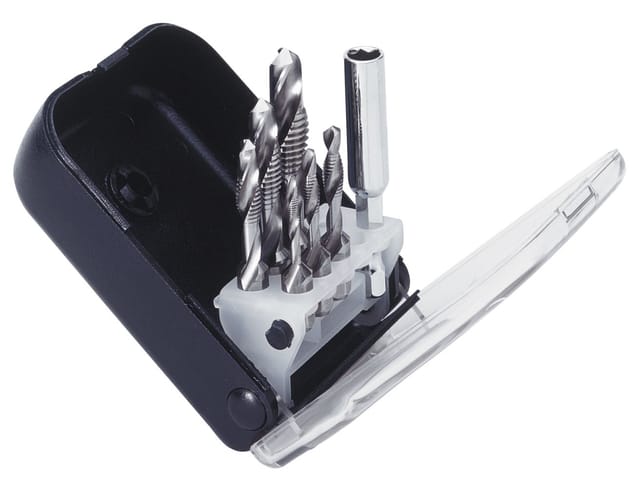 Exact - Gewindebohrer Bit-Satz ClipSet a SGE-Bits hssg M3-M10 Sechskant Gewindebohrer