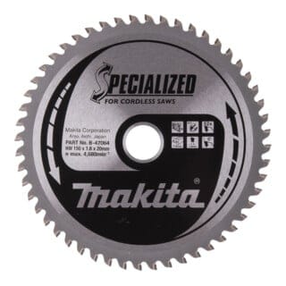 Sägeblatt für Aluminium 150 x 20 mm • 52 Zähne - Makita