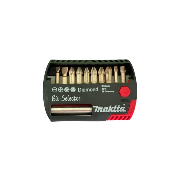 Bit Box Bit Set Selector Diamond 11tlg. P-38750 Bithalter magnetisch - Makita