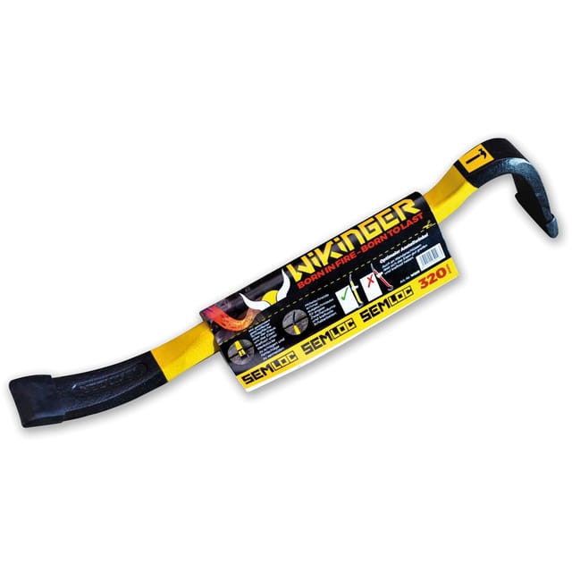 W950 Wikinger Nageleisen Brecheisen (guter Grip) oval 320 mm Stahl - Semloc