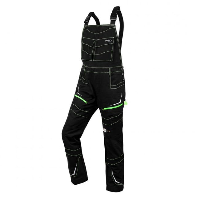 NEO TOOLS Premium PRO M Arbeitslatzhose - strapazierfähig, 14 Taschen