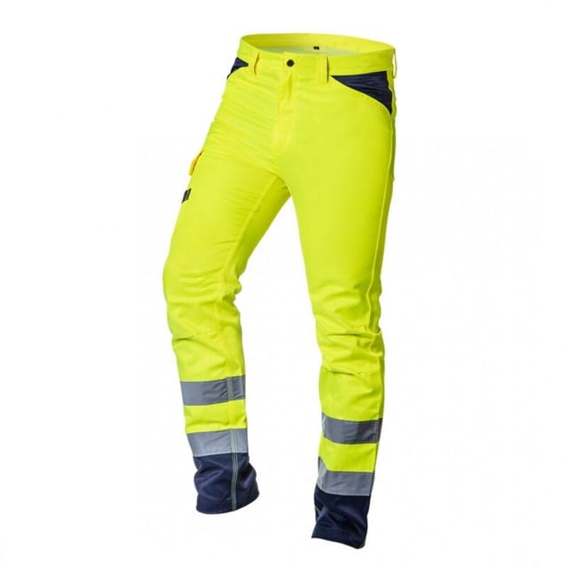 Warnschutzhose, 40 % Polyester, 60 % Baumwolle, 260 g/m², Größe L