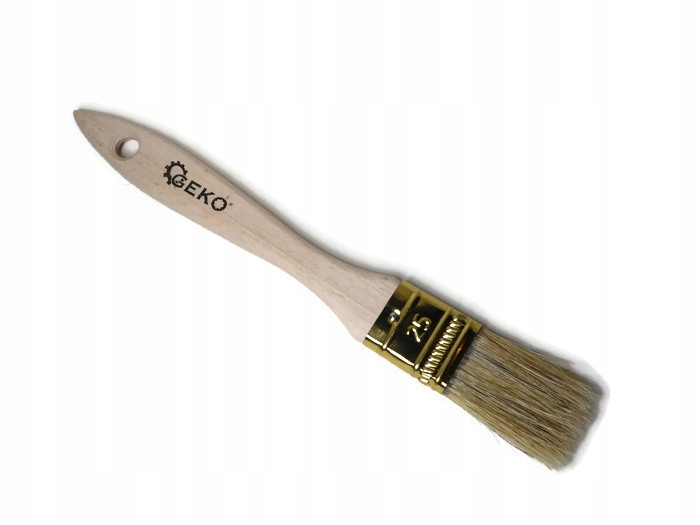 Malerwerkzeug Geko Flat Paint Brush Holzgriff Metallzwinge