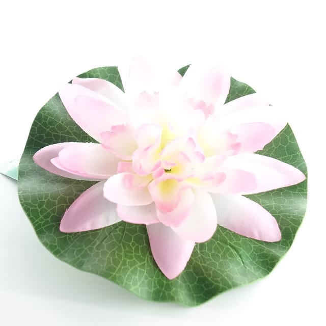 Kaemingk Lotusblüte Rosa-weiß Ø 13 Cm - Kunstblumen