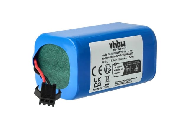 Vhbw - 1x Akku kompatibel mit Cecotec conga 990, Excellence, conga 950, conga 1190, conga 1090 Saugroboter (2600 mAh, 14,8 v, Li-Ion)