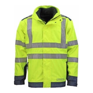 Asatex - Wetter-, Flamm- und Warnschutzjacke Größe l - 3850G/L