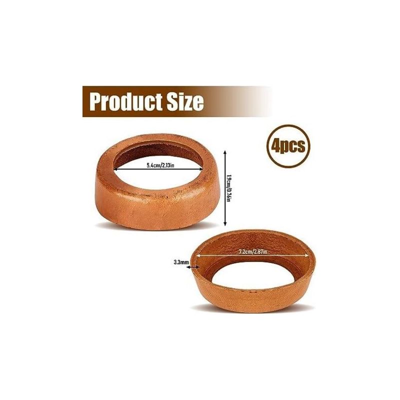 Lot De 4 Pièces Rechange Pour Pompe À Bras Type 75 Manchon En Cuir Pompe Manchons Piston Kit Joints Jardin Manuelle -