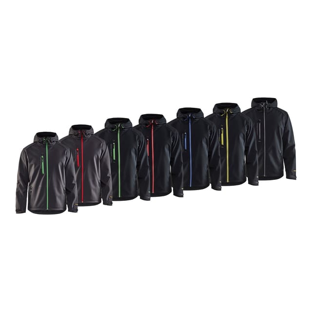 Blaklader - 4949 Wasserdichte Softshelljacke - l - Schwarz / Gelb