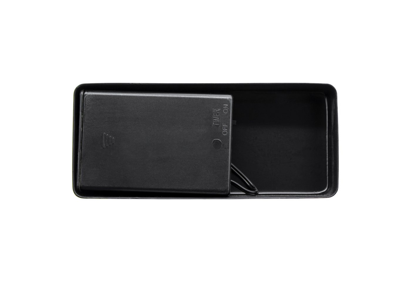 Metall Leuchtstern Tisch Aufsteller Schwarz Batteriebetrieben Mit Timer - 43 X 25 Cm - Stern Silhouette Mit Standfuß Beleuchtet Mit 30 Led In Warm Weiß