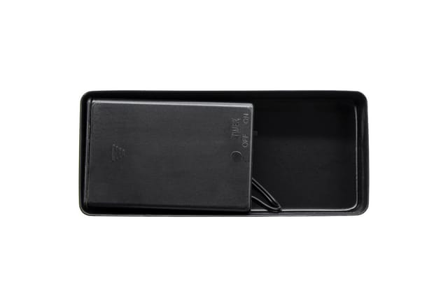 Metall Leuchtstern Tisch Aufsteller Schwarz Batteriebetrieben Mit Timer - 43 X 25 Cm - Stern Silhouette Mit Standfuß Beleuchtet Mit 30 Led In Warm Weiß