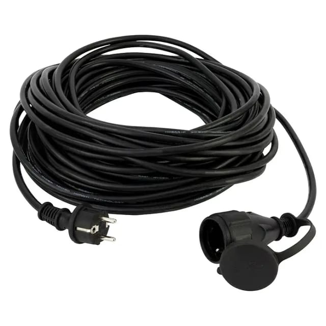 REV - 0065509 Strom Verlängerungskabel 16 a Schwarz 50.00 m H05RR-F 3G 1,5 mm²
