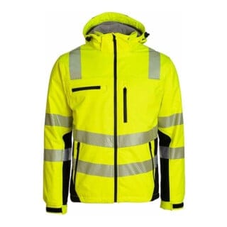 Winter-Warnschutzsoftshelljacke Größe l gelb-schwarz