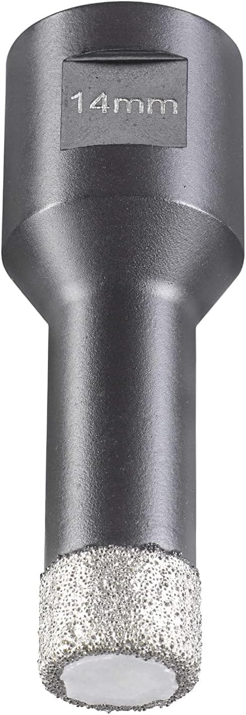 KWB - 500214 Diamant Fliesen-Loch-Bohrer für Winkelschleifer, Lochsäge mit M14-Aufnahme, Diamont-Bohrkrone Durchmesser 14 mm
