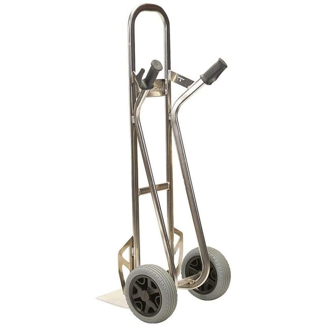 Protaurus - matador Stapelkarre aluminium m. fester Schaufel Tragkraft 350 kg, Radbreite vergrößert