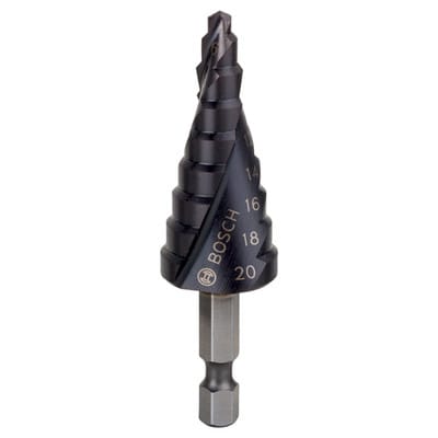 Stufenbohrer HSS-AlTiN, 4 - 20 mm, 4 mm, 70,5 mm, 9 Stufen - Bosch