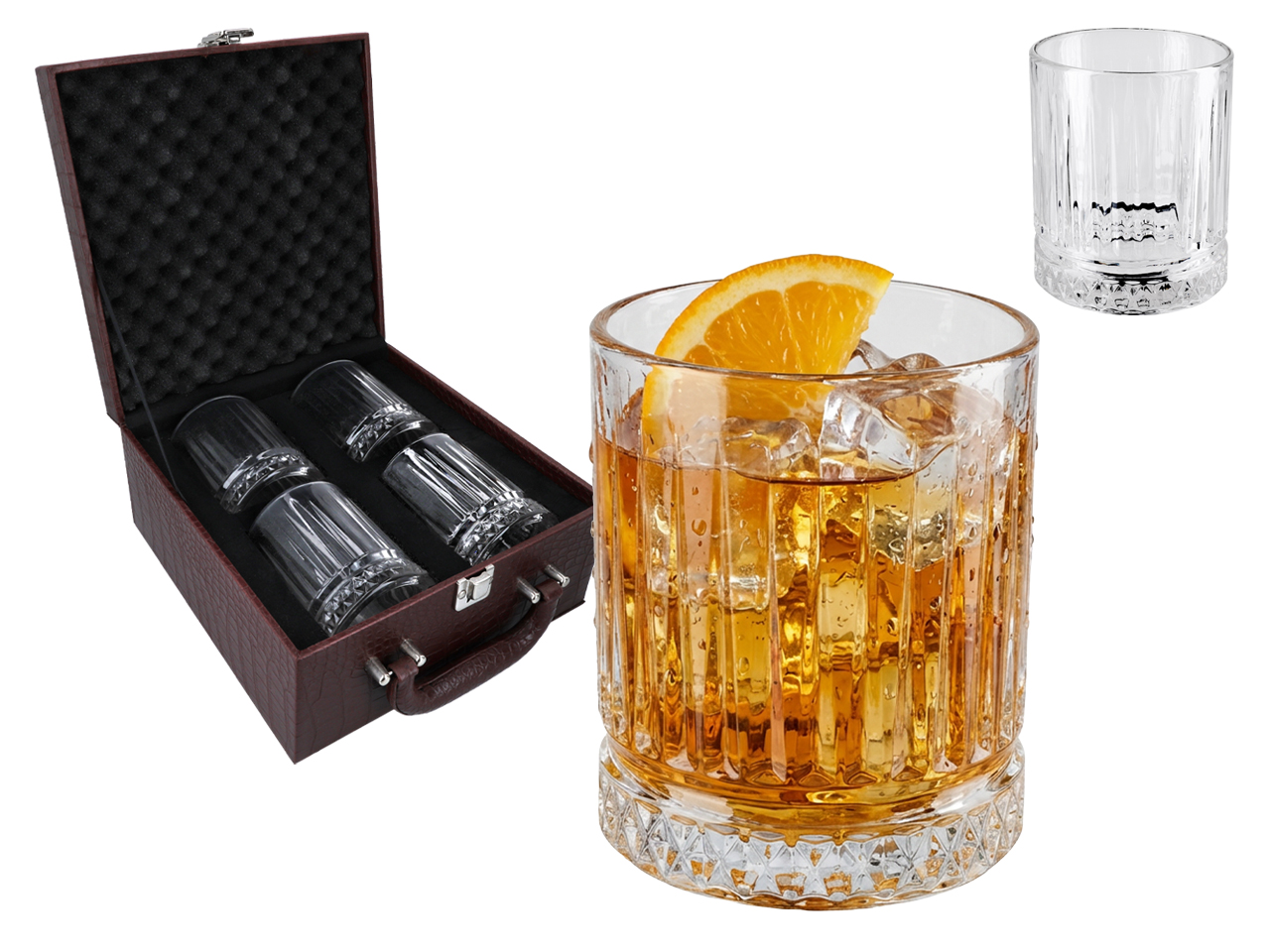 4er-set Gläser Für Whisky, Dekorative Gläser, Geschenk Für Zuhause