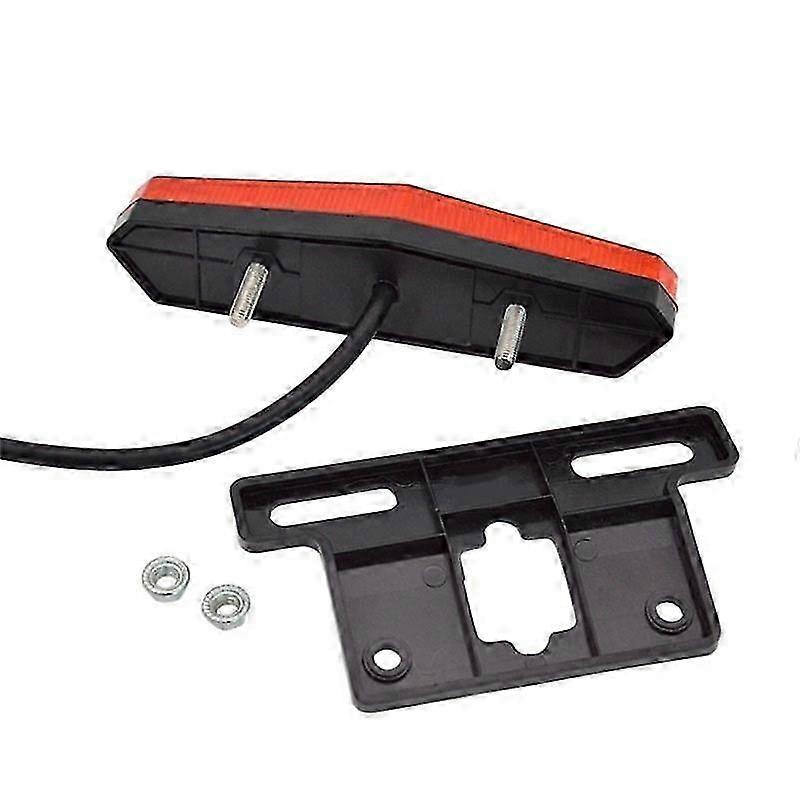 36v48v Elektrofahrrad Rucklicht Bremslicht Nachtfahrlicht Roller Led Lenkerlicht Schwarzrot Szrh Am