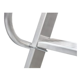 Hymer - Plattformleiter mit Kipprollen und langem Handlauf, 5 Stufen, Standhöhe 1,15 m