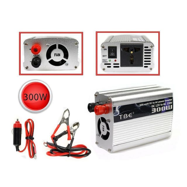 Trade Shop Traesio - Trade Shop - inverter power 300 watt effecken convertier 12V zu 220V trasformer -