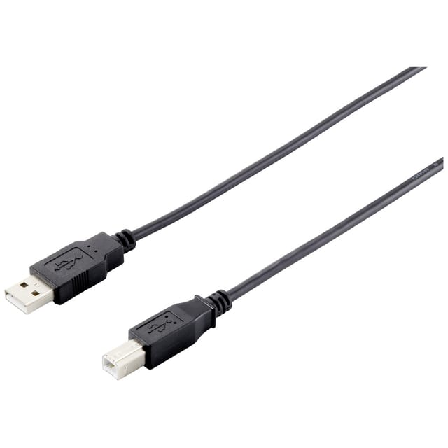 Equip USB Kabel 2.0 A-B St/St 1.8m schwarz Polybeutel (128860)