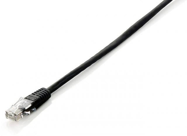 Equip Patchkabel Cat6 U/UTP 2xRJ45 5.00m schwarz Polybeutel (625454)