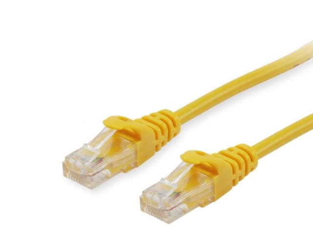 Equip Patchkabel Cat6 U/UTP 2xRJ45 1.00m gelb Polybeutel (625460)