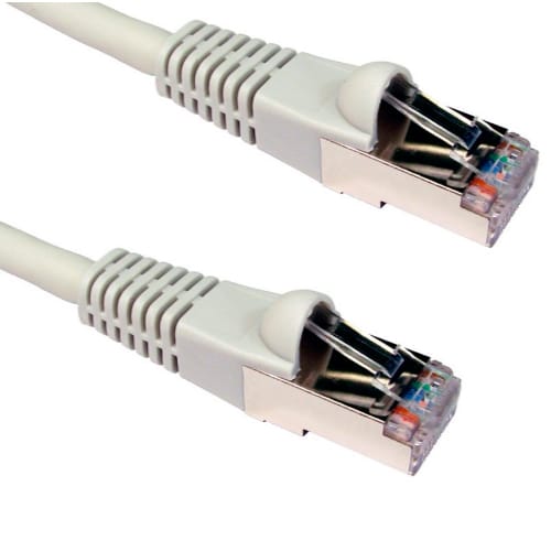 Equip Patchkabel Cat6A S/FTP 2xRJ45 15.00m weiß LSZH Polybeutel (605618)