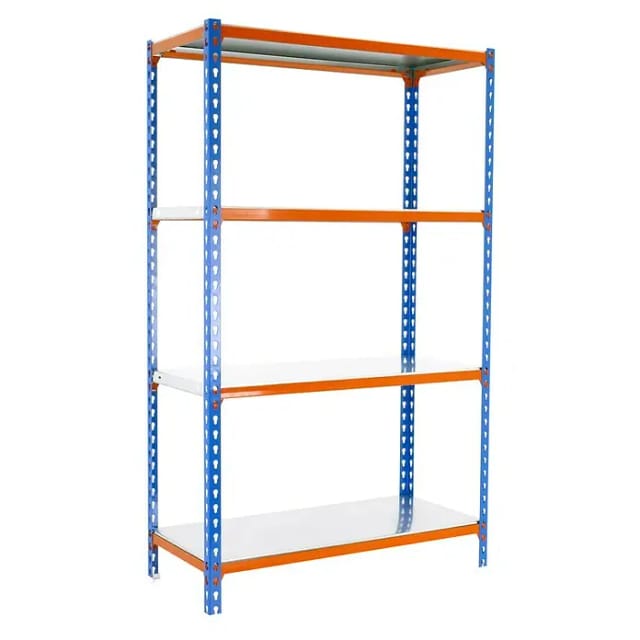 Simonrack Metallregal modern blau orange robust