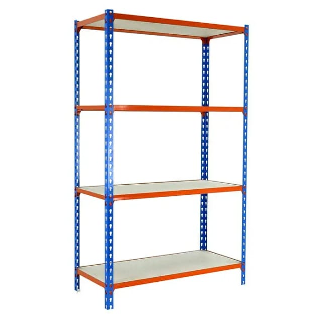 Simonrack MADERCLICK MEGAPLUS Regalsystem blau orange Holz
