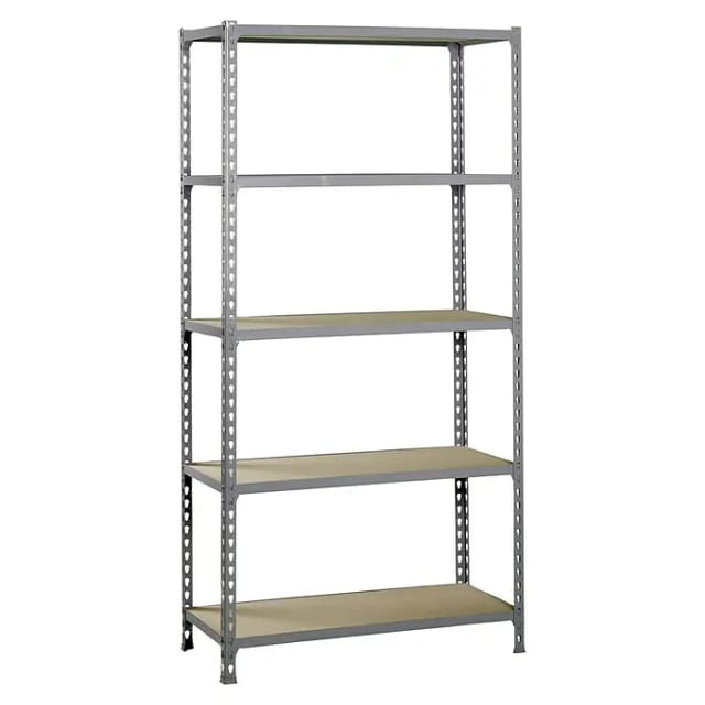 Simonrack Regale aus grauem Metall mit 5 Regalen