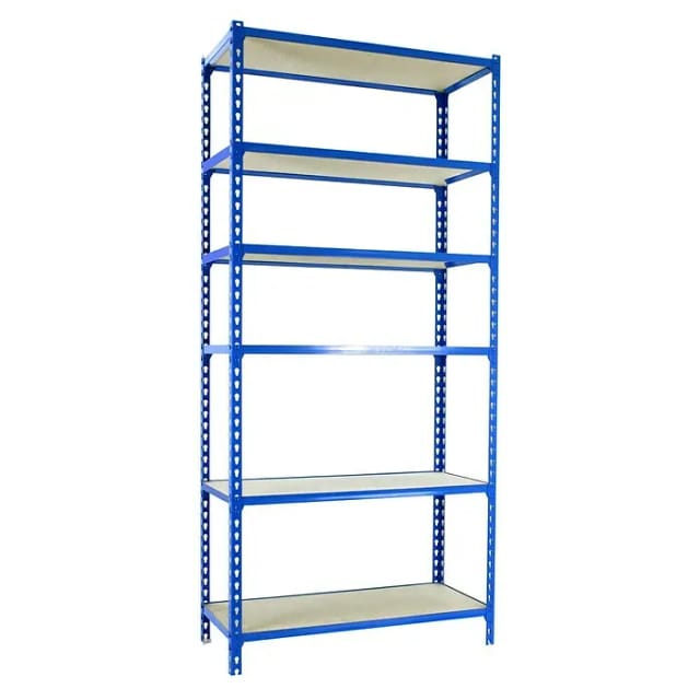 Simonrack Metallregal Blau Holz 6 Regale 2500x1200 mm