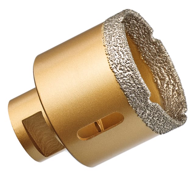 GraniFix Ø 60 mm Diamantbohrer M14 Bohrkrone Fliesenbohrer Trockenbohrer Diamantbohrkrone für Winkelschleifer Trennschleifer