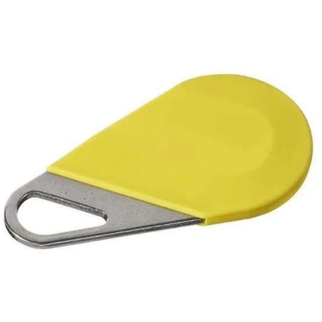 Zugangskontrollbadge Aiphone HECV2J Gelb Edelstahl 60x30mm