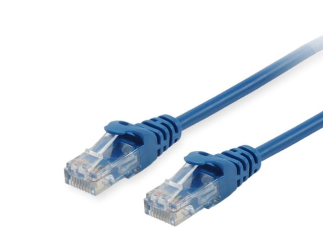 Equip Patchkabel Cat6 U/UTP 2xRJ45 1.00m blau Polybeutel (625430)