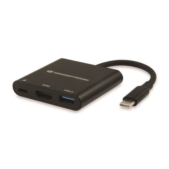 Conceptronic - Kabel usb-c männlich zu hdmi weiblich 0.15cm usb-c port und usb zu 3.0 donn