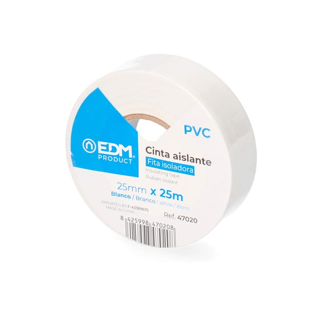 EDM - Isolierband 25m x 25mm weiß 47020