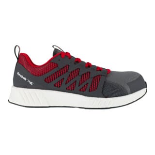Halbschuh Fusion Flexweave Work, S1P, 46 grau/rot/weiß Gr. 46 - Reebok