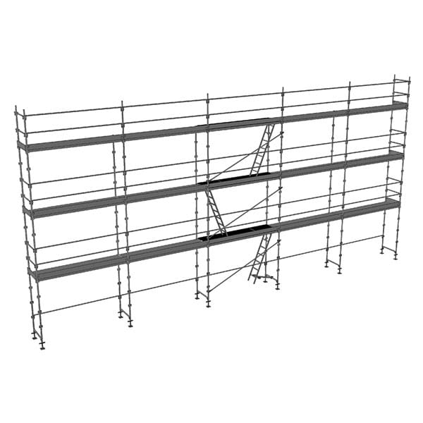 Matisère - Gerüst 128m² - Struktur + Plattformen + Leiste - Strebe Version - DUO128-SPP