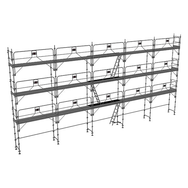 Matisère - Gerüst 128m² - Struktur + Plattformen + Leiste -Gelände Version - DUO128GC-SPP