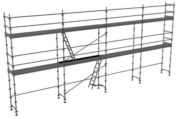 Matisère - Gerüst 78m² - Struktur + Plattformen + Leiste - Strebe Version - DUO78-SPP