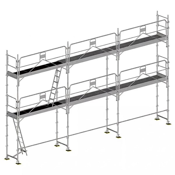 Matisère - Gerüst 60m² : Struktur + Plattformen + Leiste -Gelände Version - DUO60GC-SPP