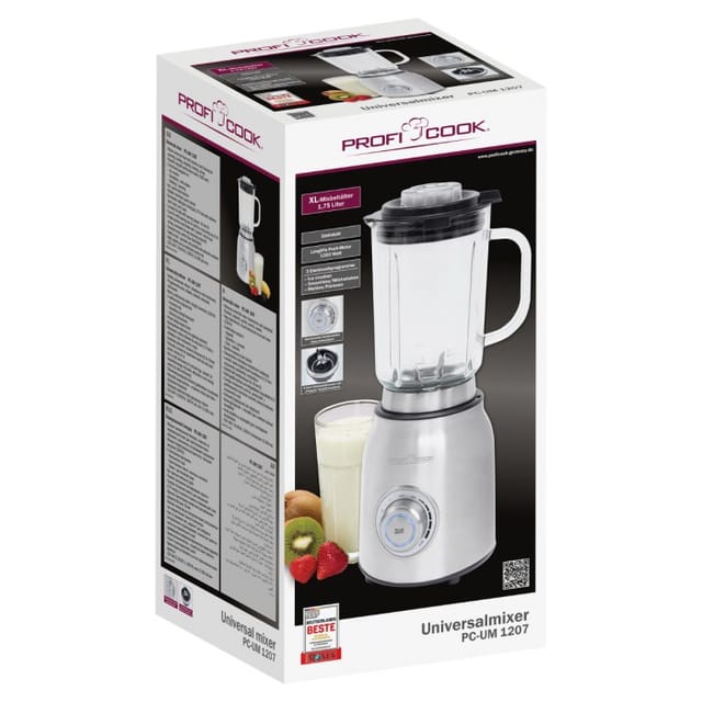Proficook - 501207 Mixer Schneebesen Mixer de Schneebesen 1200 w Edelstahl