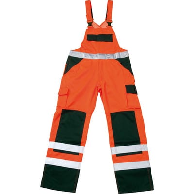 Mascot SAFE COMPETE Warnlatzhose mit Knietaschen Barras Gr. 82C66 orange/grün