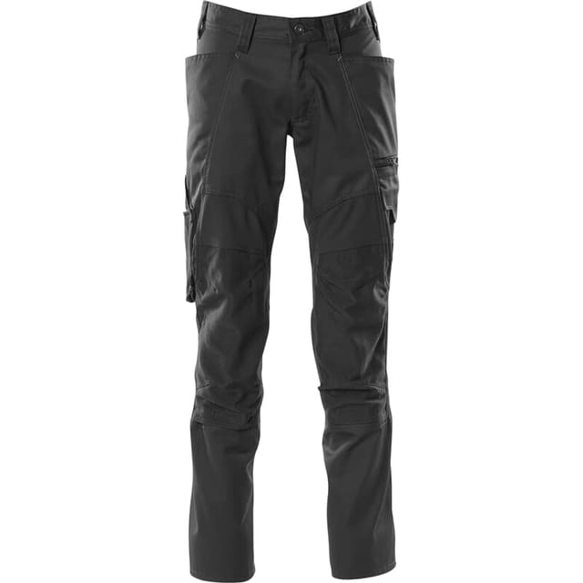 Arbeitshose Stretch Zones 18579 leichte Bundhose mit Cordura Knietaschen, Farbe: Schwarz - 09, Größe: 68 - Mascot