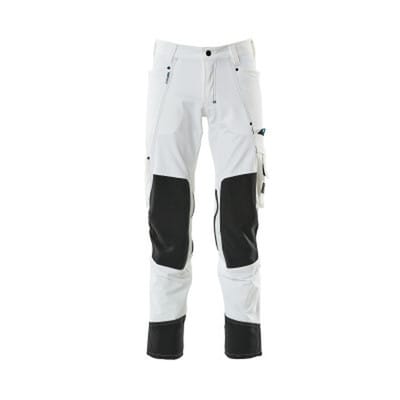 Mascot Bundhose ADVANCED wasserabweisend mit Knietaschen 17179, Gr. 48 weiß