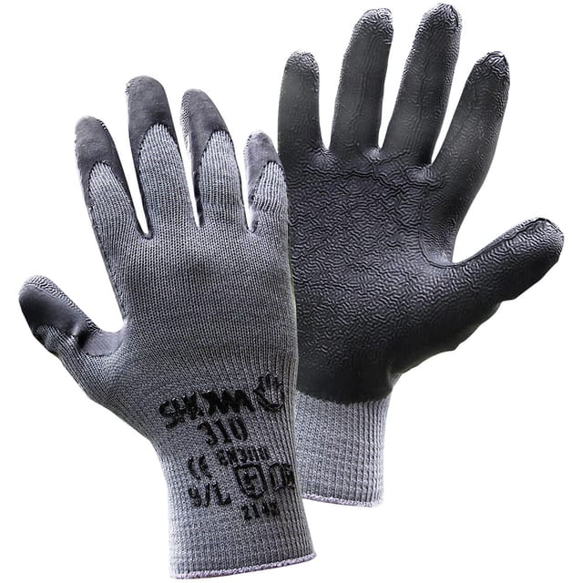 Grip Black 14905-10 Baumwolle, Polyester Arbeitshandschuh Größe (Handschuhe): 10, xl en 388 - Showa
