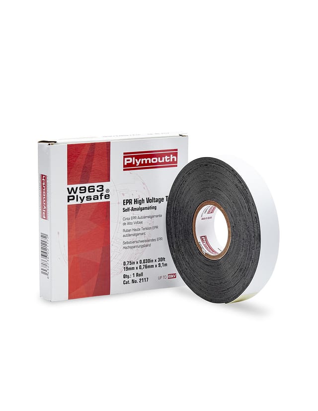 Schwarzes selbstschweißendes EPR-Gummiisolierband 19 mm NUÑEZ-PLYMOUTH