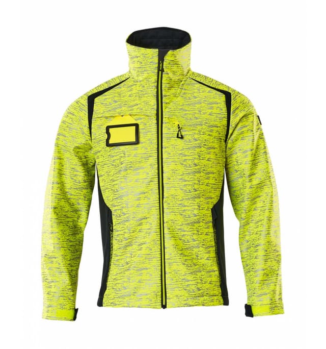 Mascot Softshelljacke mit Reflexeffekte 19202 Gr. 3XL hi-vis gelb/schwarzblau