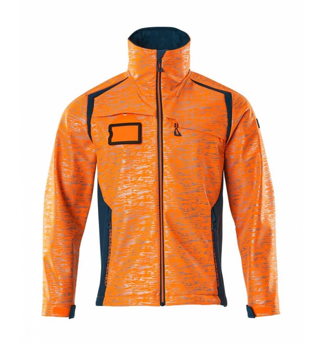 Mascot Softshelljacke mit Reflexeffekte 19202 Gr. XL hi-vis orange/dunkelpetroleum